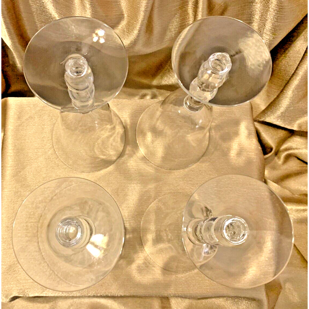 Imperial Crystal Candlewick #3400 7.5” Goblet Ball Stem Glasses 9 oz 4pc 1958 - Picture 8 of 8
